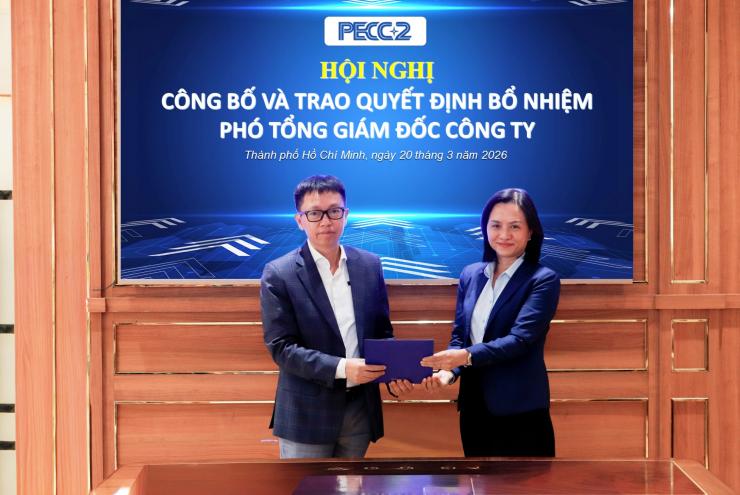PECC2 BỔ NHIỆM TÂN PHÓ TỔNG GIÁM ĐỐC