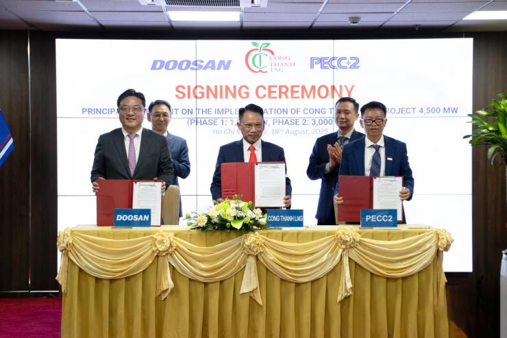 PECC2 KÝ KẾT THỎA THUẬN NGUYÊN TẮC THỰC HIỆN DỰ ÁN NHÀ MÁY ĐIỆN LNG CÔNG THANH 4.500MW